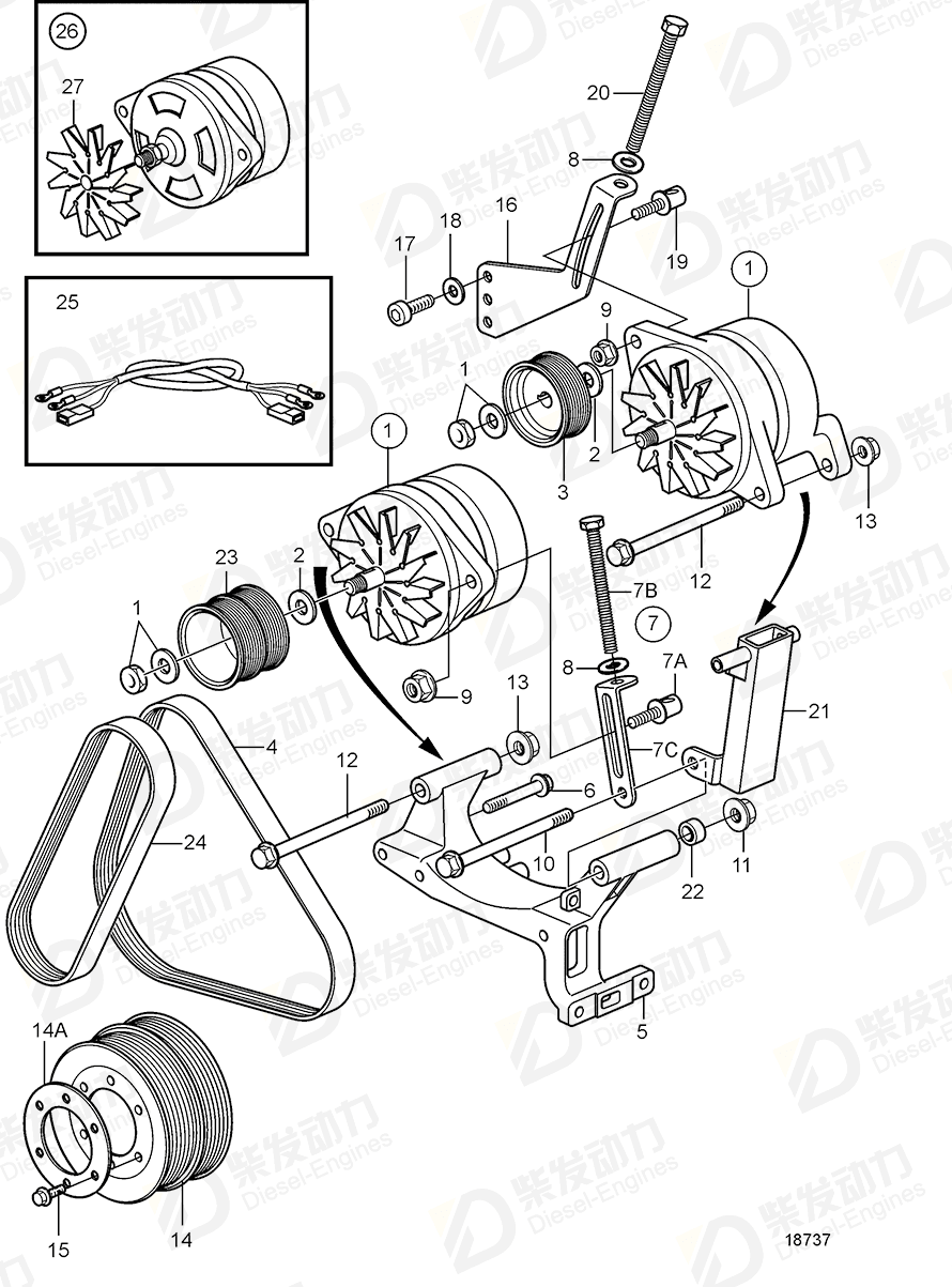 volvo penta Flange screw 978447 Drawing volvo penta Flange screw 978447 Drawing